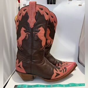 Cowgirl Up by Corral Women's Brown & Pink Western Boots
Sz 8